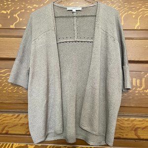 Cozy Tan 3/4 Length Sleeve Cardigan